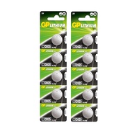 GP CR2025 Lithium Cell Button Battery Batteries Watch Watches Battery 3V - 10 Pieces Button Battery 