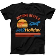 Nothing Beats A Jet2 Holiday Meme Viral Funny Gift Tee Black T Shirt Baju-T Longgar dan Bernafas unt