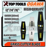 Ogawa Mata Pisau Mesin Rumput (Brush Cutter Metal Blade) (Standard Shape | Black / Sliver )Tanika Te