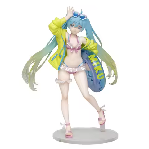 Hatsune Miku Anime Character Model Swimsuit Bikini Cute miku Beach Swimming Circle Handpieces Decora