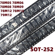78M Series SOT-252 Fixed Linear Voltage Regulator IC 78M05 78M06 78M08 78M09 78M12 78M15 79M12 SMD T