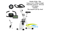 Foldable Stationary Exercise Magnetic Spin Bike Home Gym Exercise Bicycle workout Fitness