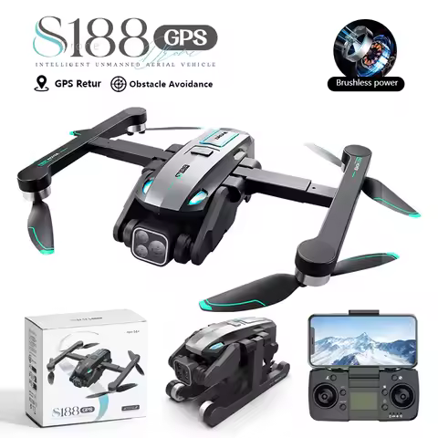 S188 Professional Camera Drone GPS Retur WIFI FPV Foldable Quadcopter Optical flow hover Brushless M