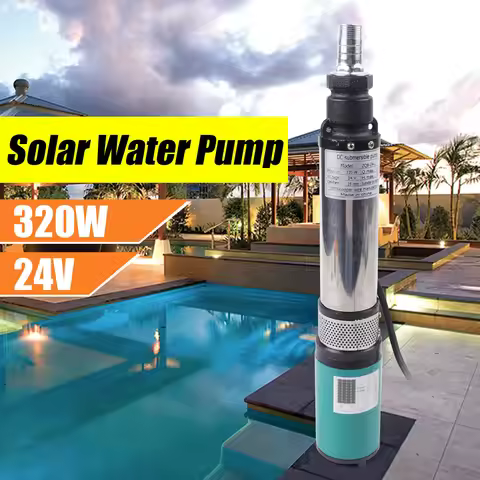 24V Solar Power Water Pump Bore Hole Deep Well Farm Ranch DC Submersible
