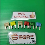 PEC JAPAN MINI FUSE MICRO FUSE COLOR COLOUR FUSE BLADE 5 7.5 10 15 20 25 30-AMP-ONE PCS PRICE