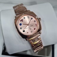 Jam Tangan Wanita Marc Jacobs MJ3550 Crystal Time Dial Logam Rose Gold Fullbox Original