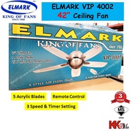 (Mini Fan Baby Fan) ELMARK Model VIP 4002 42" Ceiling Fan with remote control ( 4 Color Available )
