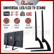 Universal Kaki Tv Stand 14-32 / 32-75 Inch Samsung LG Sharp Adjustable Leg Base Bracket For LED LCD 