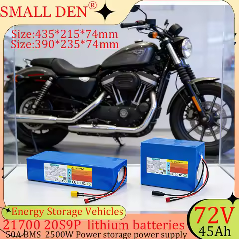 High-Power Lithium Battery 72V 45Ah 21700 20S9P Pack for 3500W Electric Scooters with BMS 50A Campin