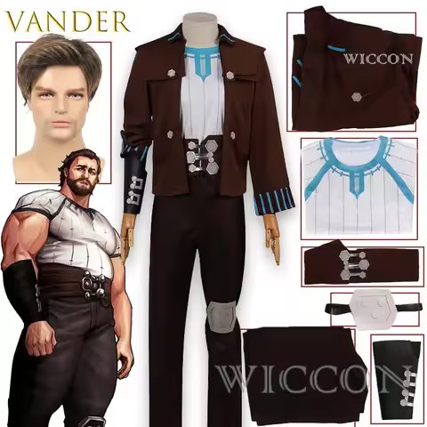 BGame Arcane Vander Cosplay Costume Uniform Outfits Halloween Suit Jacket Shirt Pants Full Set for M