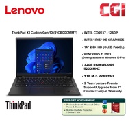 Lenovo 14" Laptop ThinkPad X1 Carbon Gen10 i7-1260P|14" 2.8K OLED |32G DDR5 |1TB|W11P|3Y - 21CB00CMM