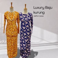 [𝐑𝐨𝐲𝐚𝐥]  Baju Kurang Moden Muslimah Raya - Kurang Batik Malaysia - High Quality Kurang Dahlia Batik 