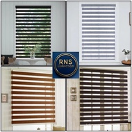 RNS Bidai Tingkap | Modern Zebra Blinds | Blind Curtain | Zebra Bidai Outdoor | Roller Blind for Hom