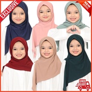 Tudung Bawal Budak Cotton Plain – Bidang 38 | Raya Special 2026