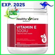 Healthy Care Vitamin E 500iu 200 Capsules Vit 500 iu Kapsul yetti