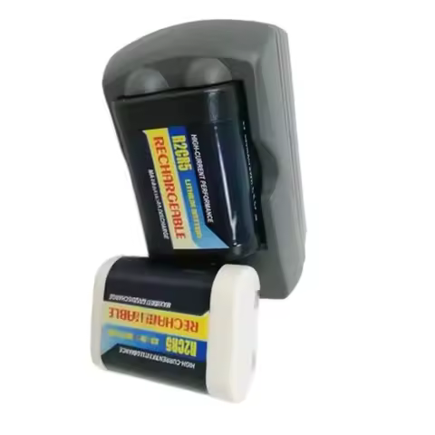 Rechargeable Lithium Battery+ Charger for Canon R2cr5 2CR5 EOS 1 EOS 3 6V Camera Battery High Qualit