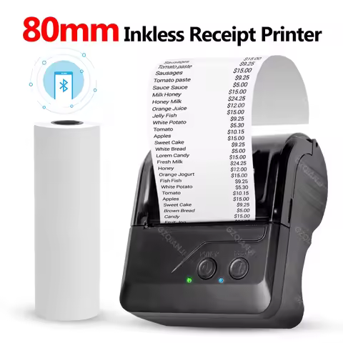 80mm Thermal Printer Portable Receipt Ticket Wireless Bluetooth Mobile Pocket Bill Makers Impresora 