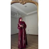 Abaya AZHARI Embroidery Free Inner Pashmina And Belt
