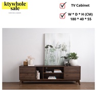 KTY HIRADO 1.8M TV Cabinet 6 Feet TV Cabinet 6FT TV Rack TV Console Table Meja TV Cupboard Almari TV