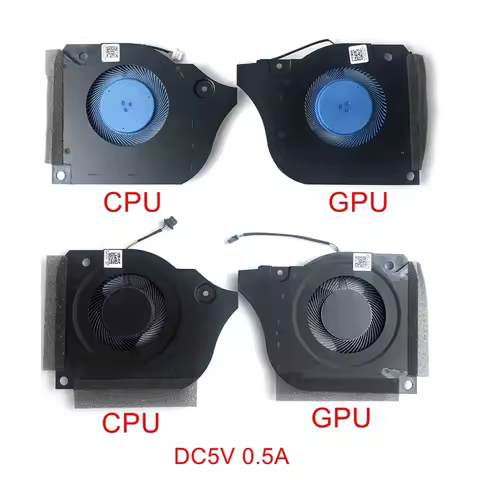 New Original Laptop CPU GPU Cooling Fan For DELL Inspiron G7 7590 G5 5590 P82F Cooler 063NYM 0FK2HP 