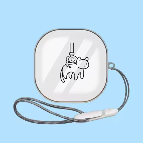 Cartoon Cute ins Case Transparent Soft TPU Case Bluetooth Earphone Cover For SHOKZ OpenFitAir T511 T