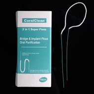 50pcs Dental Floss Threaders Tooth Flossers For Orthodontic Braces Bridge Implant Hoop Threading Bra