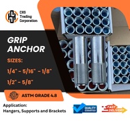Grip Anchor / Drop in Anchor 1/4", 5/16", 3/8", 1/2", 5/8" (sold PER BOX) Hangers and Supports