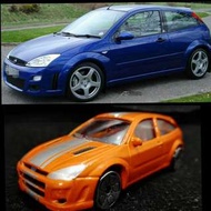 🆕Only Check &amp; Take A Picture🆕FASTWHEELS FORD FOCUS RS 少見內裝細節！二張火紅sparco賽車桶椅