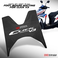 MOKOTO ELITE SERIES CLICK V3 FOOTBOARD RUBBER MATTING WITH EMBOSSED LOGO MOTO-EM-10236 RED / 10237 B