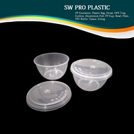 CBRW2 Round Plastic Food Container / Bekas Makanan , Bekas Puding (±50pcs)