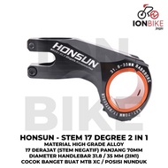 Best Seller Stem Honsun 17 Derajat 2 In 1 Oversize 7 Cm Sepeda Mtb Xc