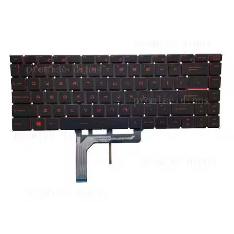 M for MSI MS-16R3 MS-16R4 GF63 Thin 8SC 9RCX 10SC 10SCXR US Keyboard Red Backlit