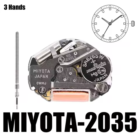 2035 Quartz Movement 2035 movement miyota Three-Hand The cheapest 2035 movement Watch 6 3/4×8’’’ Hei