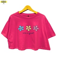 GudangFashion18 - Atasan Kaos T-shirt XL Oversize Crop Top Katun PE 24s Baju Lengan Pendek Motif Pri