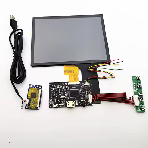 8“ Monitor capacitive touch display module 1024X768 for Linux/android /win7 8 10 Raspberry Pi3 plug 