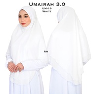 Tudung Sarung Chiffon Labuh | Khimar Chiffon 2 Layer Tudung Labuh Umrah Haji Muslimah