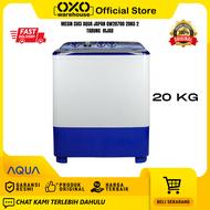 Aqua Japan Mesin Cuci 2 Tabung 20 kg Twin Tube QW-2070D + Hijab Mode Garansi Resmi 3 Tahun Kapasitas