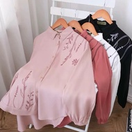 KATUN Women's Tops EMBROIDERED LIKA BLOUSE Cotton Blouse Blouse Women