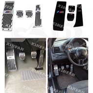 Foot Rest pedal Pads Gas Refit Sticker For BMW X1 M3 E39 E46 E87 E84 E90 E91 E92 AT / MT Accelerator