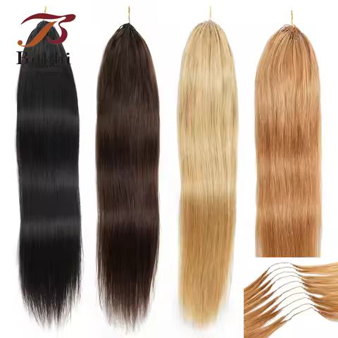 70Gram Crochet Hair Braiding 100% Human Hair Feather Hair 18 inch #2 Brown #30 Blonde Straight Bulk 