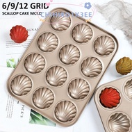 CHIHIRO1X3EE Cake Mold, 6/9/12 Cavity Banana Shape Muffins Moulds, High-quality Carbon Steel DIY Reu