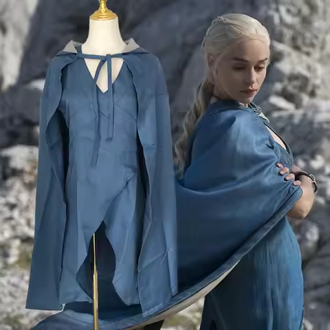 Game of Thrones Cosplay Song of Ice and Fire Cosplay Clothes Dragon Mother Daenerys Costume Cloak