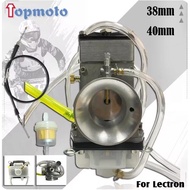 36mm 38mm 40mm Lectron High Velocity Adjustable Power Jet Carburetor with Cable for YZ250F KX250F RM