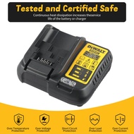 DEWALT DCB107 2A Dehydrated Lithium Battery Charger -  12V/20V MAX  Ideal for DEWALT DW089LG Laser L