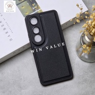 Vivo V50 Lite Case Leather Pro camera Black Case Vivo V50 Lite