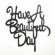 BEAUTIFUL DAY Wall Decoration Board | 2mm Plywood Material | Laser Cutting Wall Decor | Homedecoryog