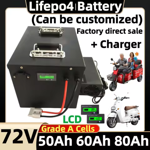 JH 24S 72V 50Ah 60Ah 80Ah lifepo4 lithium battery with 100A Bluetooth BMS for 2000W 3000W 5000W Fahr