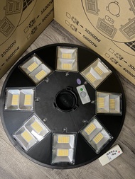 โคมไฟถนนโซล่าเซลล์โซล่าเซลล์ไฟทางเดิน 10 ช่องทิศทาง UFO Solar Cell 8000w 5000w แเสงขาว วอร์ม