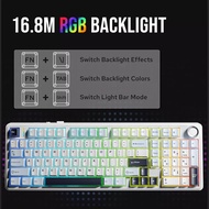 Wireless Keyboard - AULA F99Pro - Gasket Mechanical Keyboard, Thai Layout, 8000mAh Battery  Papan Ke