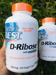 80% Sale EXP: 06/2024 - 09/2024 Bioenergy with Ribose ดี-ไรโบส 850mg 120 Veggie Caps D-Ribose, Help 